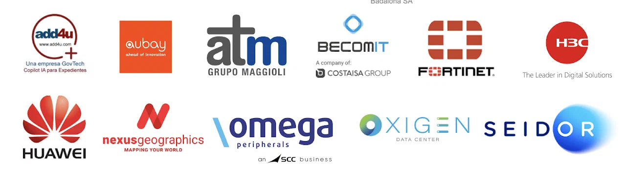 Logotips dels patrocinadors OR de COMTIC 2025